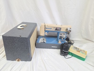 Vintage Morse Sewing Machine Zig Zag 4300 by W/ Case, Pedal & Accessories!