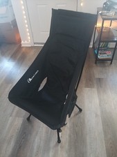 MOON LENCE Portable Camping Chair Backpacking Chair - The 4th Generation, Black 