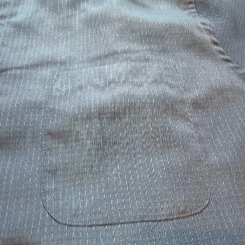 Harbor Bay HB Fit By DXL Short Sleeve Button Up Casual Shirt Blue Men's Size 1XL - Image 2 of 4