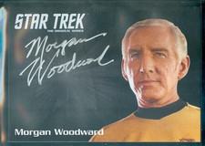Star Trek Original Series 50th Anniversary Morgan Woodward Silver Autograph Card