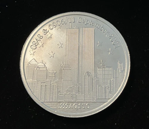 911 Twin Towers Armed Forces Pentagon 1oz .999 Silver Round BU In Capsule