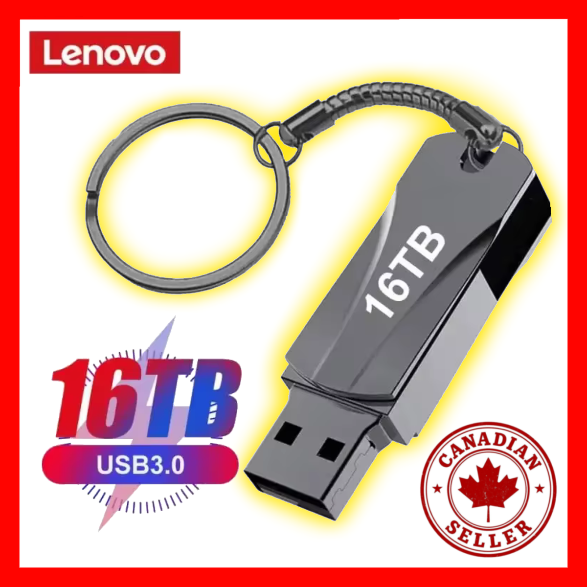 16TB 8TB USB Flash Drive Type-C 2-in-1 Metal U Disk High Speed