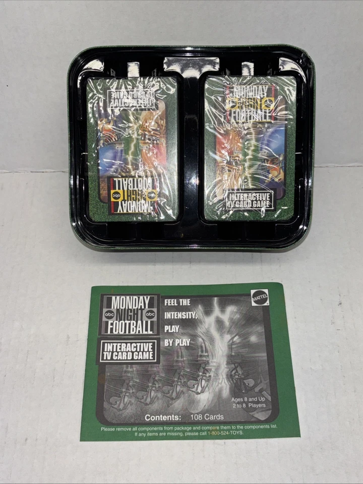 Vintage 1998 Mattel ABC Monday Night Football  Interactive TV Card Game Unused - Image 2 of 4