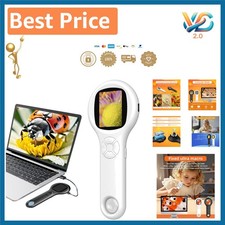 Mini Pocket Digital Microscope with 500x Magnification  4x Zoom for Exploration