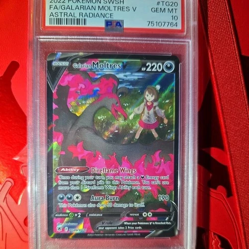 2022 Pokemon SWSH Astral Radiance #TG20 FA Galarian Moltres V PSA 10 Gem Mint