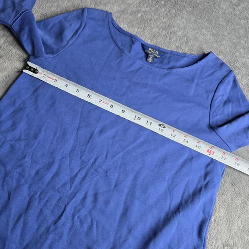 Polo Ralph Lauren Ponte Bell Dress Girls XL Size 16 Cruise Blue - Picture 12 of 19
