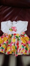 Dolce & Gabbana D&G Sz 70 CM/6-12 months/28 Inch Shirt Lemon Skirt Dress  