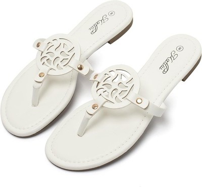katliu Flip Flops Damen Sommer Elegant Zehentrenner Leichte Bequeme Sandalen