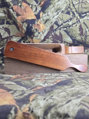 Custom Made Turkey Box Call Made From Brazilian Mahogany With Mystery Paddle #2
