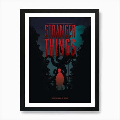Stranger Things 8 Kunstdruck gerahmt Wandbild Poster Leinwanddruck Bild