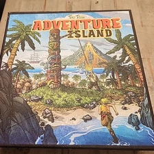 Tiki Toss Adventure Island Board Game. With a Fully Rotating Tiki Totem Pole