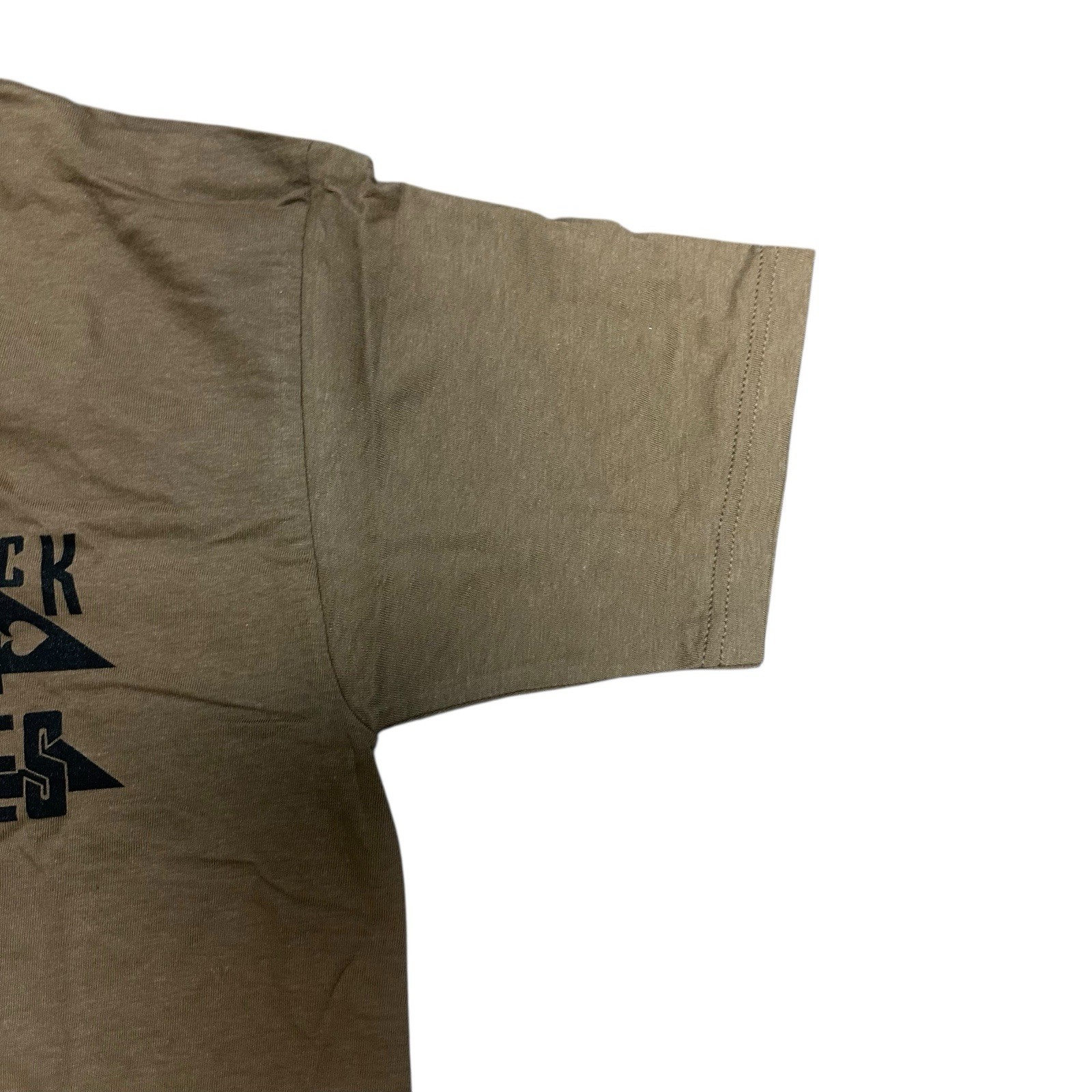 Khaki Military Shirt Mens "Black Aces" Size Small - image 4