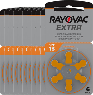 1000x Rayovac Extra Advanced Gr. 13 Hörgerätebatterien 6er Blister PR48 24606