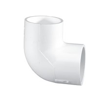 Westlake Pipe  Fittings 90 Elbow,PVC,1 1/4",Socket,SCH 40,White 406012BC