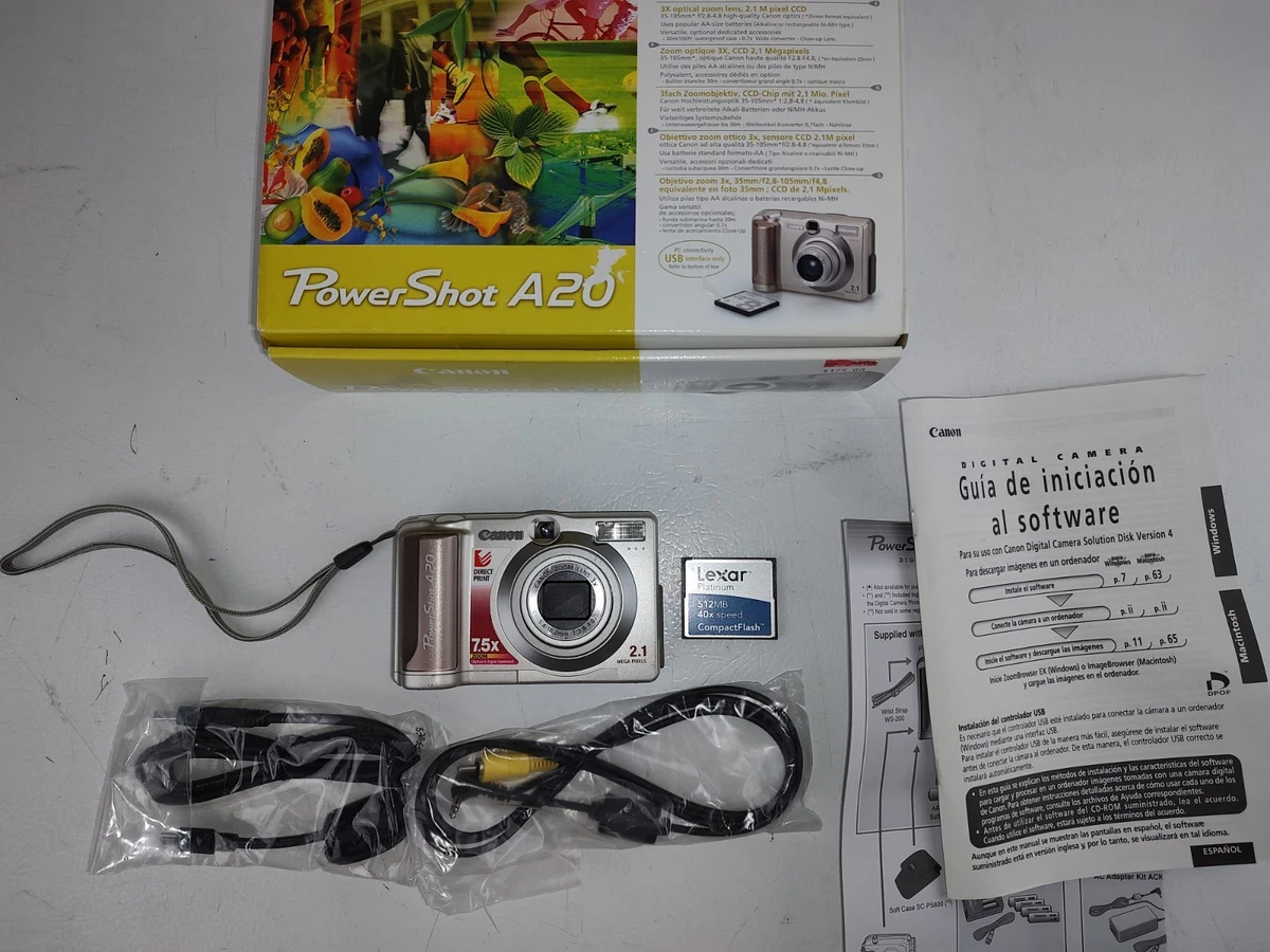 Canon PowerShot A20 Digital Cameras for Sale | Shop New & Used