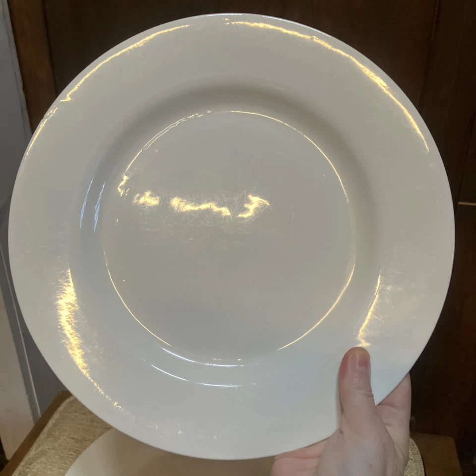 CYNTHIA ROWLEY Porcelain Plates White Set Of 3 - Image 4 of 4