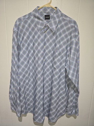 Schiefer (Marke Dockers) Herren Hemd XL Knopfleiste Langarm NEU blau bedruckt - Bild 2 von 4