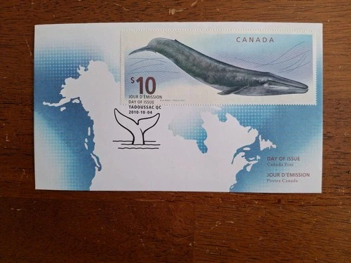 🍁Canada    #2405   "Blue Whale"    Brand New  2010  First Day Cover