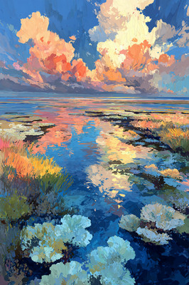 Great Barrier Reef 24x36 Giclée Art Print Ltd 1/25 Signed COA Rombley V6