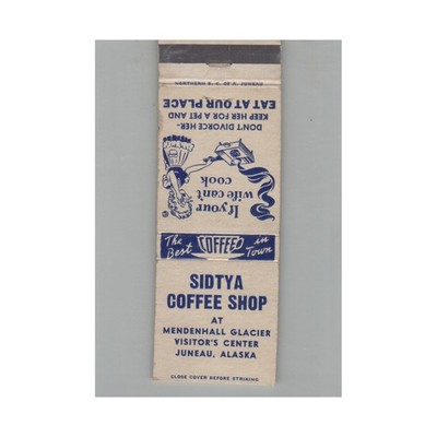 Matchbook Cover Sidtya Coffee Shop Juneau AK #2
