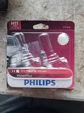 Philips Vision Plus (H11 VPB2) (Up to 60% More Vision) (Pack of 2)