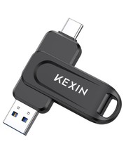 USB C Flash Drive 512GB Thumb Drive 100MB/s Swivel Dual USB Drive 3.0 USB-A &...