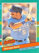 1991 Donruss Bonus Cards#BC-19 George Brett 3 decade Champ Card