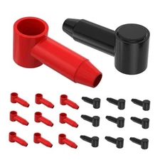 20pcs Battery Terminal Cover Silicone Battery Terminal Protector 10 AWG - 4 AWG