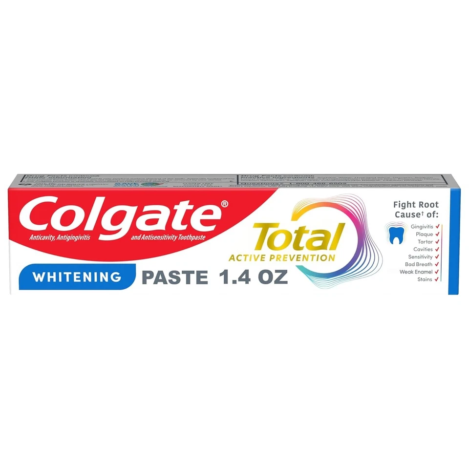Colgate Total Active Prevention Travel Toothpaste, Whitening Toothpaste with Flu - Image 1 of 4