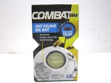 Combat Max Ant Killing Gel Bait Station for Indoor and Outdoor Use - 4 Count