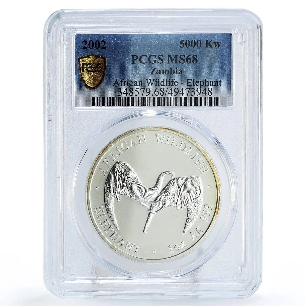 【希少】ザンビア 5000クワチャ 銀貨 未年 1oz 純銀 プルーフ Silver Zambian Coins for sale | eBay