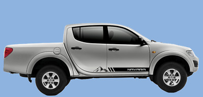 Nissan Navara Mountain Seitenstreifen Aufkleber Vinyl Sticker/Grafiken JEDE FARBE