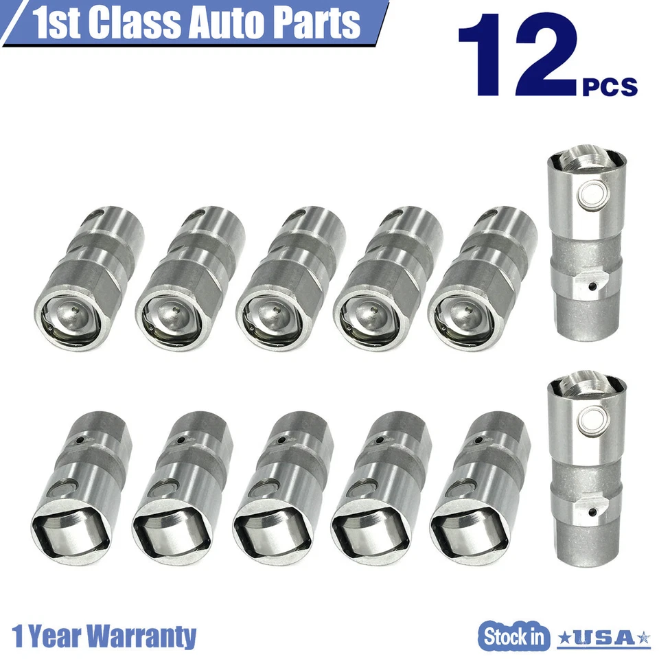 12PCS Engine Hydraulic Roller Valve Lifter Kit For Buick Chevy Pontiac G6 JB2270 - Image 2 of 4