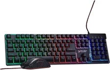 Skytech Gaming Classic RGB Gaming Mouse & Keyboard Combo, color Black