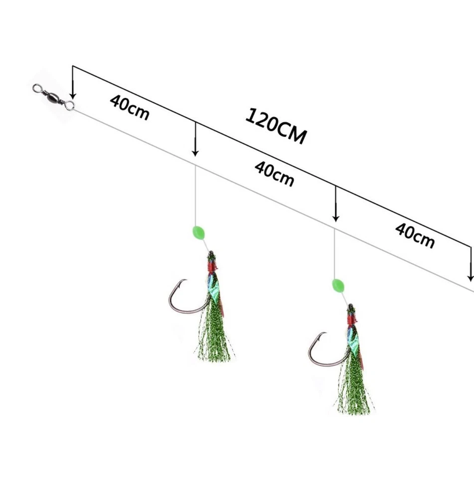 Snapper Snatchers Flasher Circle Hook Fishing Rigs Lumo Strikers 3/0 4/0 5/0 6/0 - image 3 of 4