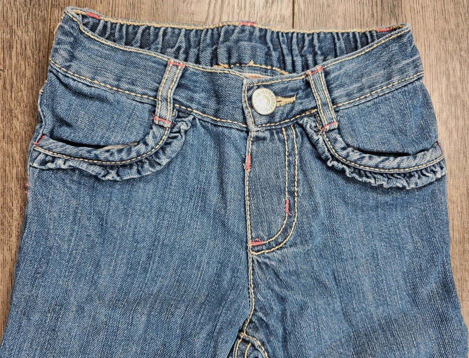 Ropa para bebé niña Gymboree 18-24 meses unicornio puño de jardín pantalones de mezclilla elásticos traseros Foto 2 de 3