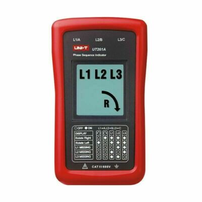 UT261A Indicateurs de séquence de phase et de rotation du moteur de la série