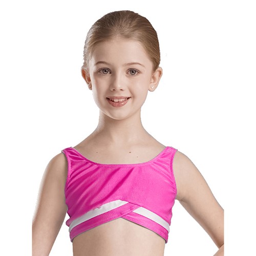 Girls Vest Running Shirt Yoga Crop Top Athletic Tops Breathable Bra Competition - Picture 19 of 64
