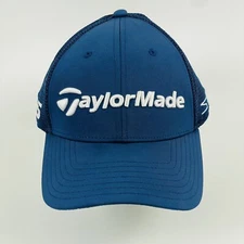 TaylorMade Tour Cage TP5 Stealth 2 BLUE L XL Fitted Golf Hat Cap CLEAN