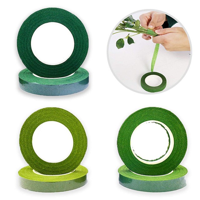 2 Rolls 30 Yards 12mm Floral Stem Wrap Tape Florist Tape Bouquet