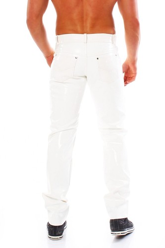 Maßanfertigung Lack Hose in Vinyl Qualität div Farben 5 Pocket Style Knopfleiste - Picture 28 of 43