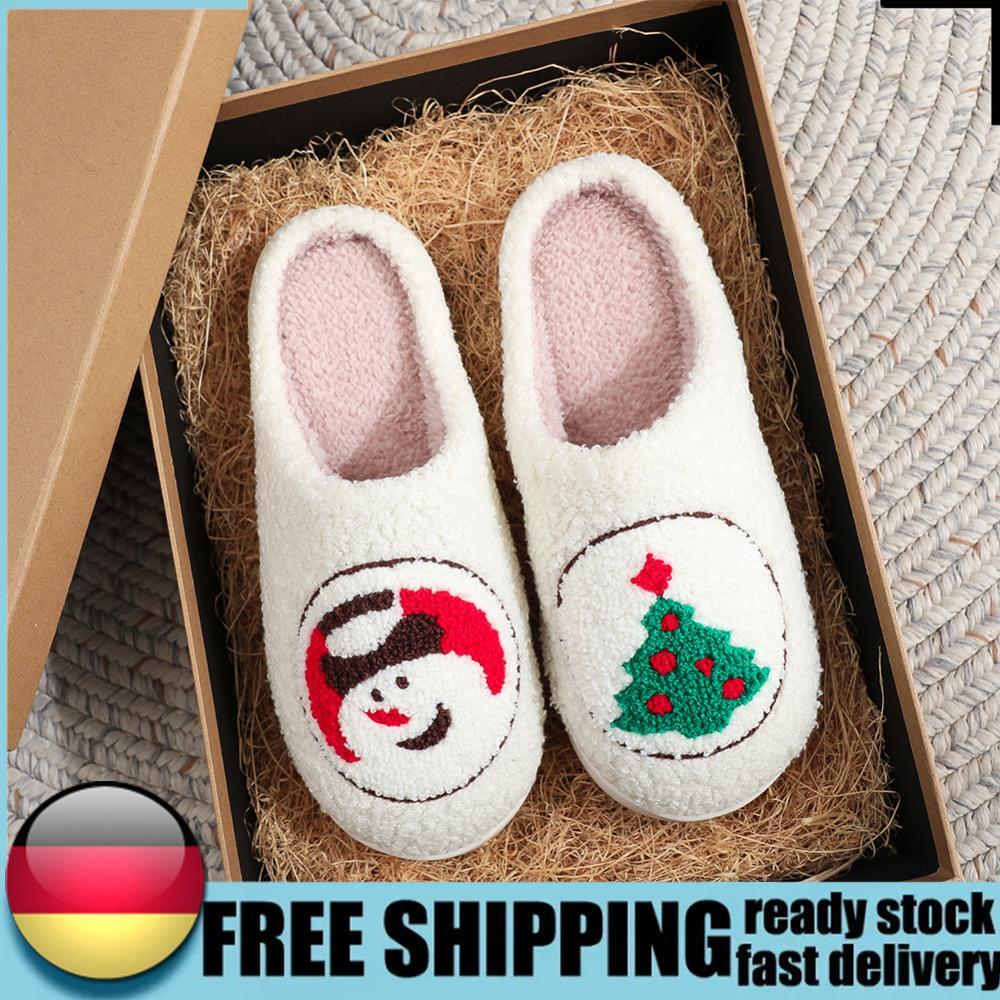 APL Pupazzo di Neve Albero di Natale Ciabatte Calde Slip on Casa Scarpe Antiscivolo per Interno Camera da Letto