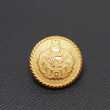 London Badge & Button Co Blazer Button Royal Marines Crest Gilt Large 21mm