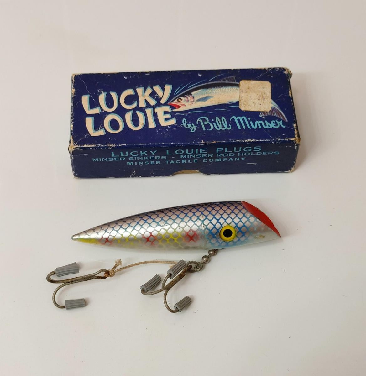 Vintage Lucky Louie by Bill Minser Plug Fishing Lure w/Box | eBay