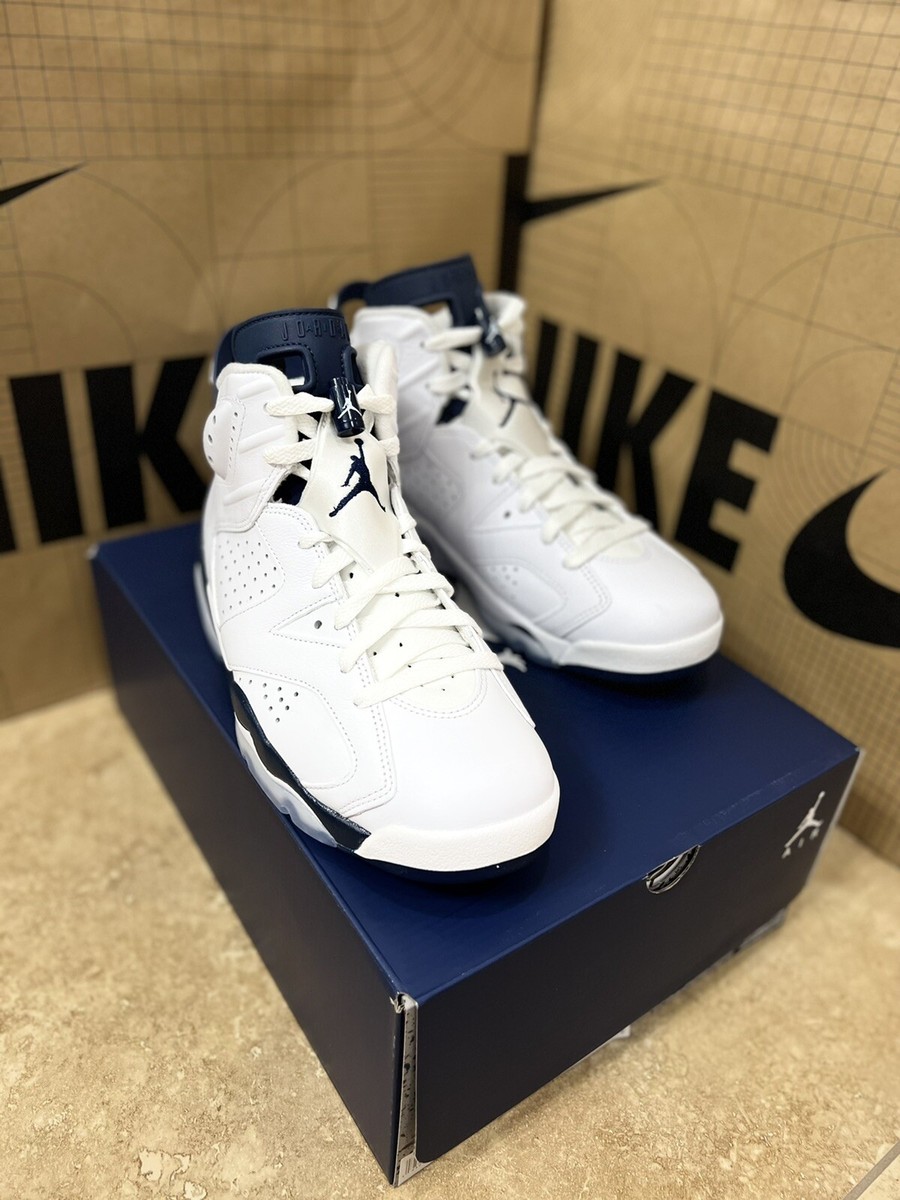 Jordan 6 Retro Midnight Navy Men Size 8 #CT8529-141 Brand New | eBay