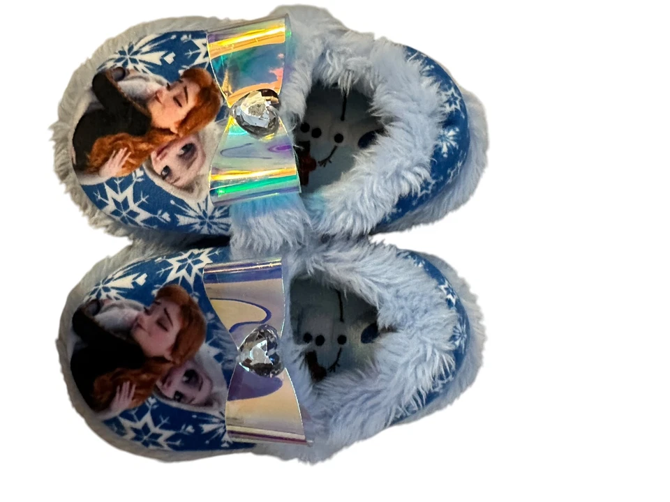 Disney'S FROZEN Little Girls 蕾丝拖鞋,9/10 码 — 第 3/3 张图片