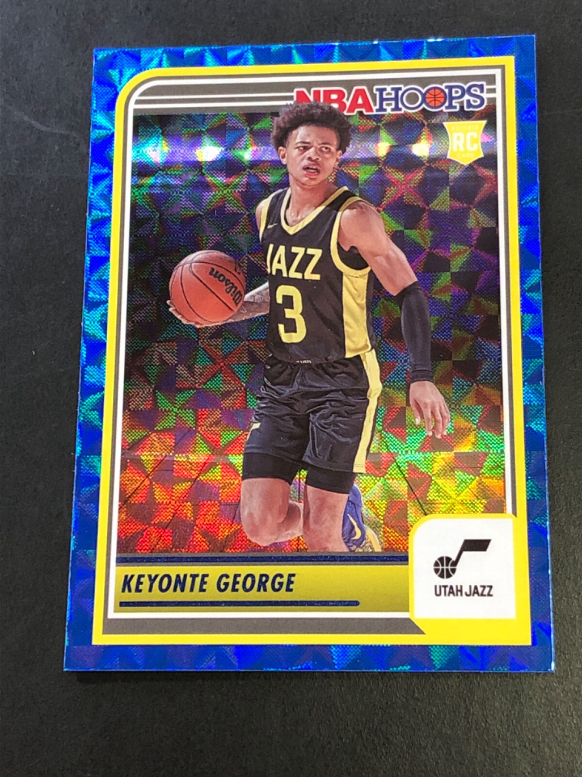 Keyonte George Rookie Hyper Blue Parallel - 2023-24 NBA Hoops #271