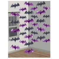 6 Fach Partydeko Fledermaus Deko Halloween Neu HäNgedeko Gruselparty