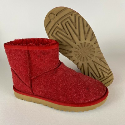 red sparkle ugg boots