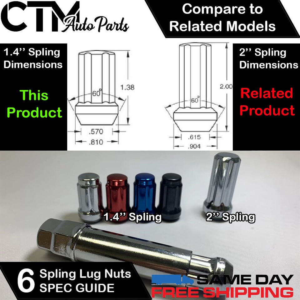 20PC CHEVROLET BLACK 12X1.5 TUNER RACING SPLINE WHEEL LUG NUTS +KEY FOR CHEVY